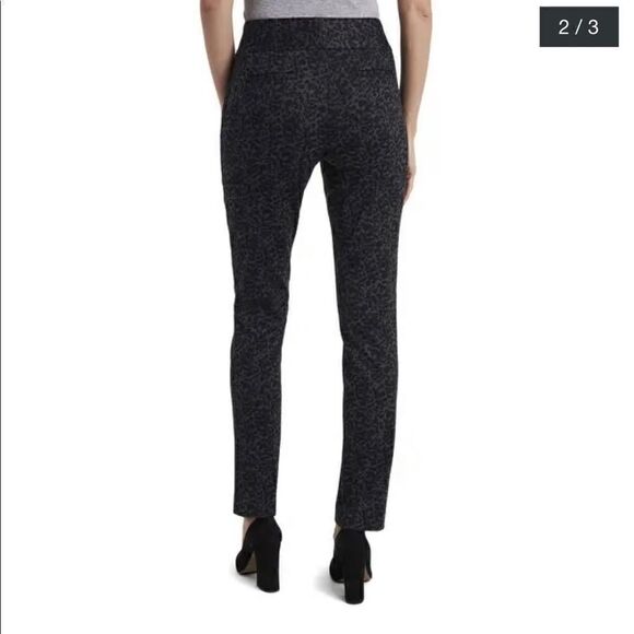 Vince Camuto Women's Pants 8X30 Leopard Ponte Ankle Stretch Size 8 - Picture 5 of 12